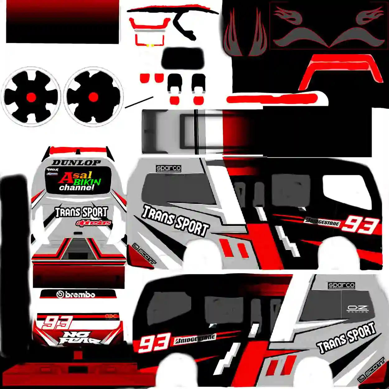 10. Livery Angkot Trans Sport