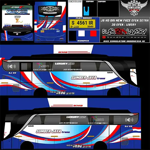 11. Livery BUSSID Sumber Jaya HD