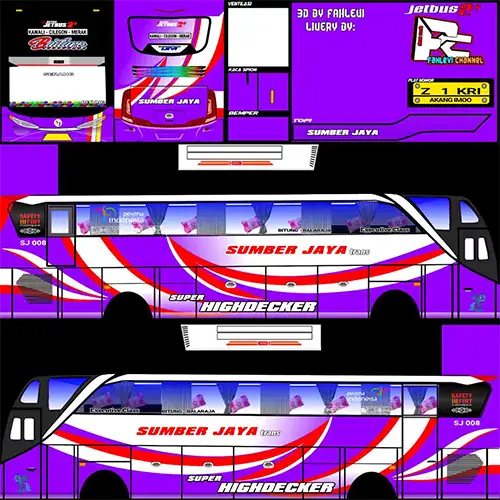 12. Livery BUSSID Sumber Jaya Kadita