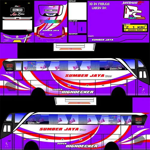 13. Livery BUSSID Sumber Jaya SHD V1