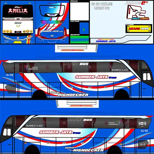 18. Livery BUSSID Sumber Jaya SHD Amelia