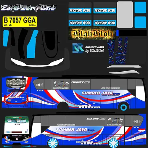 23. Livery BUSSID Sumber Jaya RN285