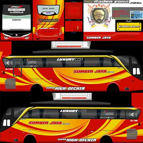 26. Livery BUSSID Sumber Jaya SHD Reborn