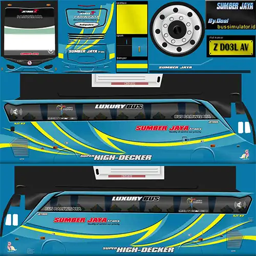 27. Livery BUSSID Sumber Jaya Jetbus