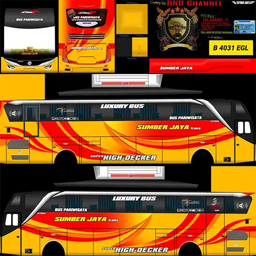 3. Livery BUSSID SHD Sumber Jaya Trans