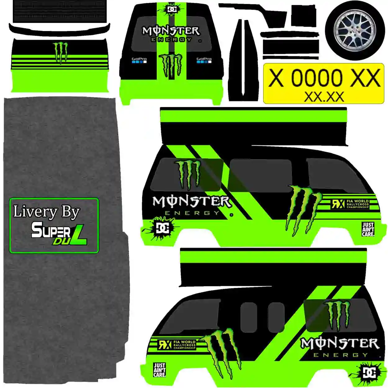 8. Livery Angkot Monster