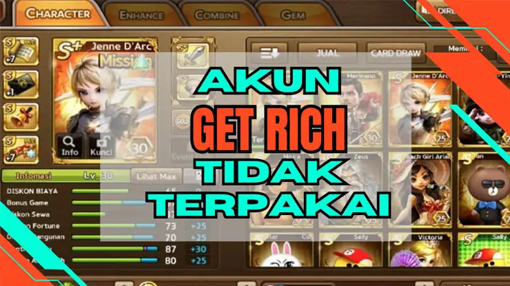 Akun Get Rich Tidak Terpakai