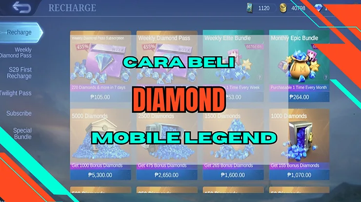 Cara Beli Diamond Mobile Legend Murah dan Terlengkap