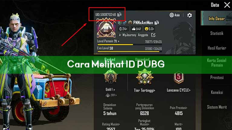 Cara Melihat Id Pubg