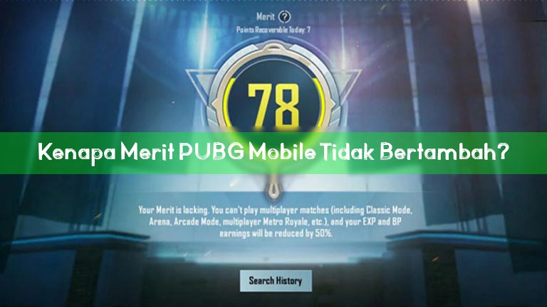 Kenapa Merit PUBG Mobile Tidak Bertambah