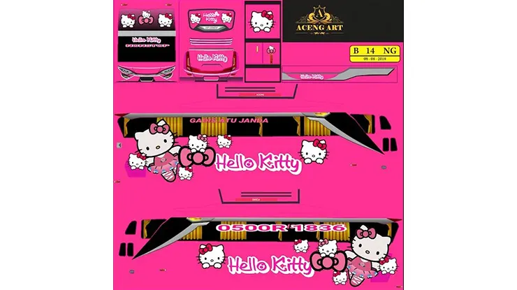 Livery 3D Hello Kitty