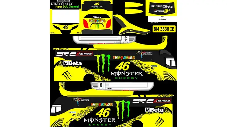 Livery 3D The Doctor Monster Energy