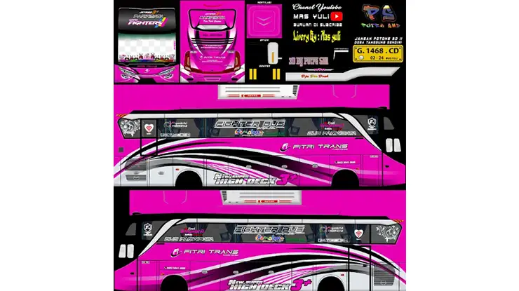 Livery SHD Fitri Trans Pink Fighter